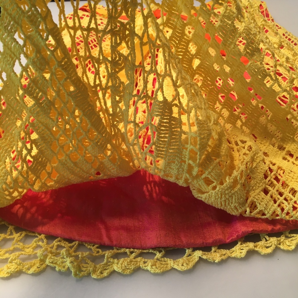 Fletcher Artworks, LLC Yellow/Orange Hi-low Skirt in size Medium - Picture 6 of 9